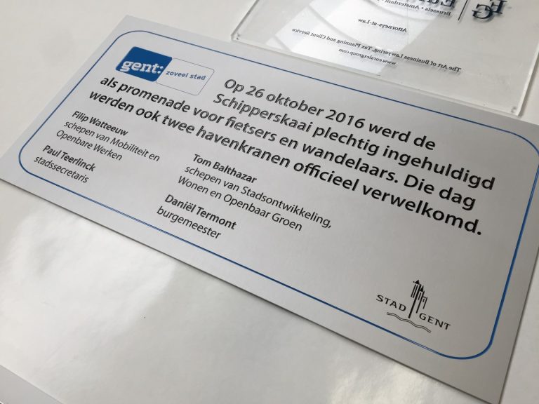 Gedenkplaat gedenkplaten inhuldiging 003